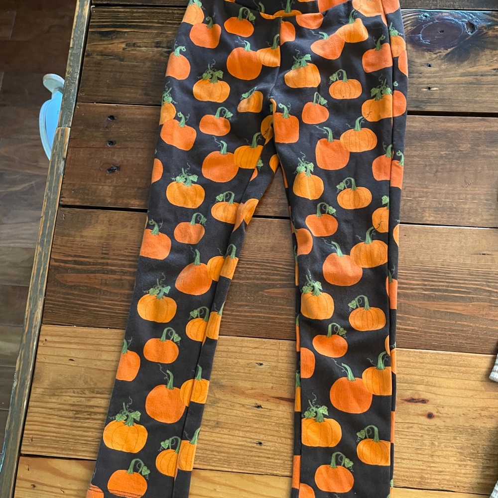 Gymboree Orange Pumpkin Print Leggings